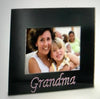 Photo Frame 4" x 6" Black Crystal For Grandma