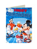 Pack of 6 Mickey Mouse Goofy Donald Duck Football Design Birthday Cards