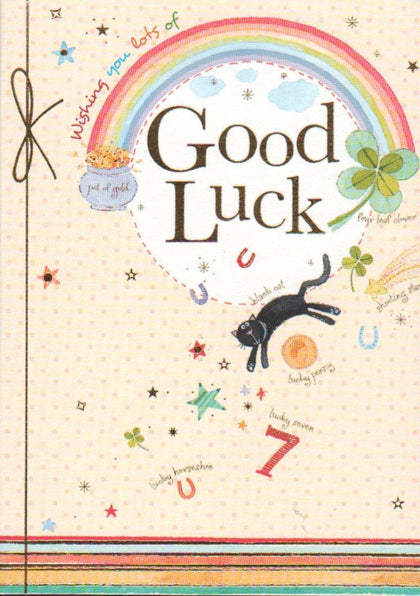 Wishing You Lots Of Good Luck Traditional Card 