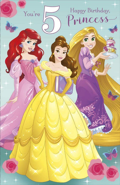 5th Today Disney Princess Birthday Card