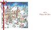 Fantastic Colourful 3D Festive Village Christmas Card