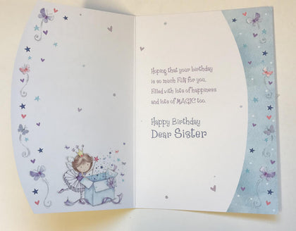 Sister Wishes Come True Birthday Greetings Card 