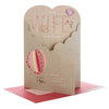 Wife Valentine's Day Card 'All My Thanks' Large