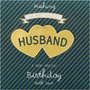 Contemporary Patterned Design Large Birthday Card for Husband