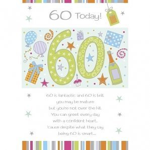 60th Birthday Card For Her, Him