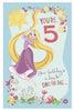 Disney Princess 5th Birthday Pop Up Card