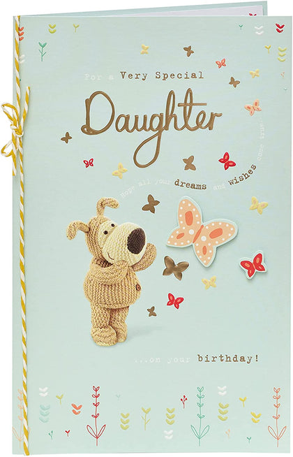 Boofle with Butterfly Daughter Birthday Card