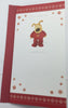 Just Little Me Boofle Wearing Red Dress Design Christmas Card