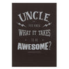 Birthday Card For Uncle 'Awesome'