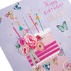 Classic Cake and Candles Design Granny Birthday Card