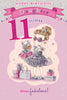 Today You're 11 Cute Little Girl At Shopping Design Daughter Candy Club Birthday Card