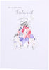 For A Gorgeous Bridesmaid Contemporary Thank You Wedding Card