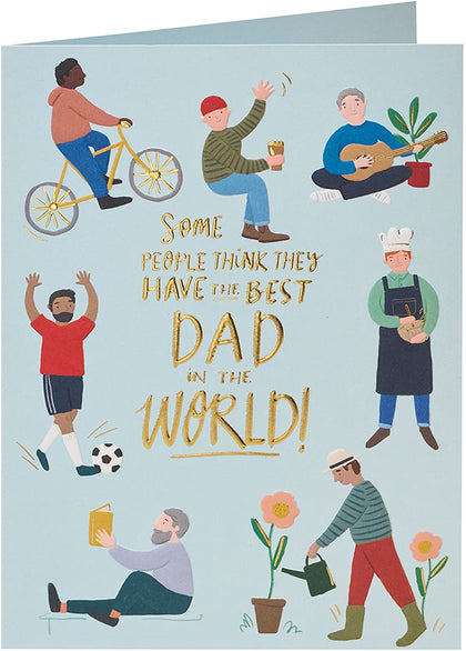 Modern Illustrations Dad Birthday Card