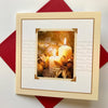 Pack of 6 Christmas Candles Design Season's And Best Wishes Cards