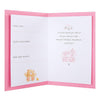 An Adorable Little Girl Gus Teddy Design 1st Birthday Card