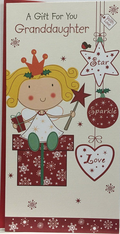 Granddaughter Christmas Money Wallet Card 