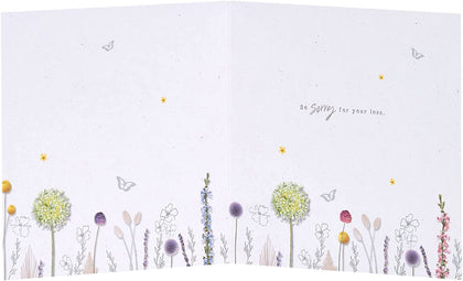 Sorry for Your Loss Thinking of You Natural Design Sympathy Card