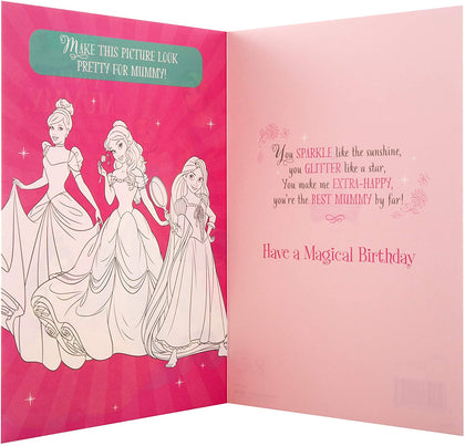 Disney Princess Mummy Birthday Card 'Magical' 