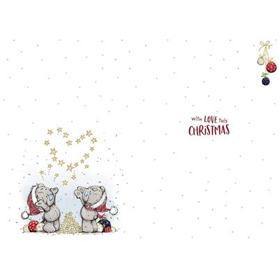 Bears Holding Hands Special Friends Sketchbook Christmas Card