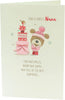 A Lovely Nana Cute Lots of Woof With Cake Christmas Card