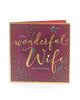 Elegant and Embellished Classic Wife Christmas Card