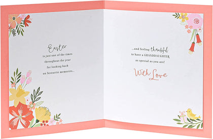 Floral Design Lovely Granddaughter Easter Card