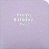 Contemporary Patterned Design Braille Birthday Card for Dad