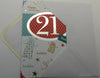 21st Birthday Card Embossed Design