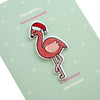 To Daughter Flamingo Design Christmas Card