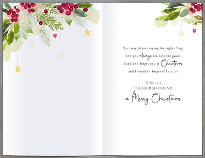 Special Friend Christmas Wordy Greetings Card