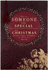 Christmas Card for Someone Special Embossed Design with Gold Glitter