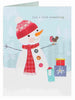 Snowman Design Christmas Money Wallet Card