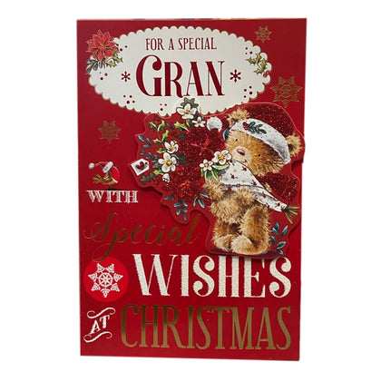 Gran Special Wishes at Christmas Card