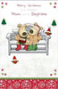 Mum And Her Boyfriend Boofle Couple Christmas Card