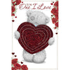 One I Love Adorable Me To You Bear Spiral Pop Up Valentine's Day Card