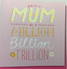 Mum In A Million Billion Trillion Mother's Day Card