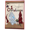 Special Daughter's Me to You Bear With Xmas Tree 1st Christmas Card