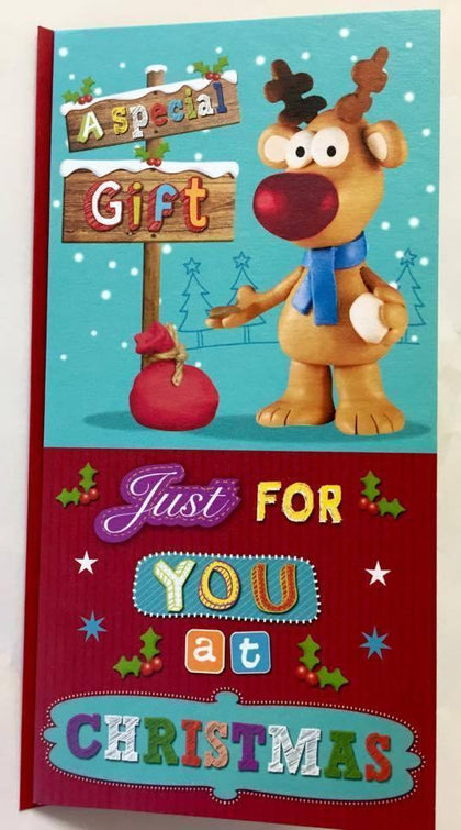 A Special Gift Just For You Traditional Money Wallet Christmas Card