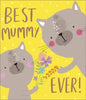 Best Mummy Rose Gold Birthday Card