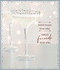 For Good Friends Cocktail Glasses Design Birthday Card