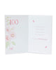 100th Floral Design Birthday Card