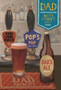 Pop's Pop Beer Ale Dad Father's Day Card