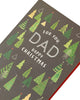 Christmas Tree All Over Pattern Dad Christmas Card