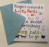 Fingers Crossed Good Luck Card