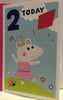 2 Today, Mouse Birthday Card