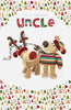 Wonderful Uncle Boofles Colourful Christmas Card