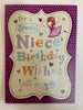 Special Niece Fairy Glitter Finished Birthday Card