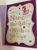 Special Niece Fairy Glitter Finished Birthday Card