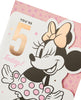 Disney Minnie Mouse Age 5 Birthday Card