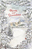 For A Wonderful Mum And Grandma Snowy 2D Christmas Card